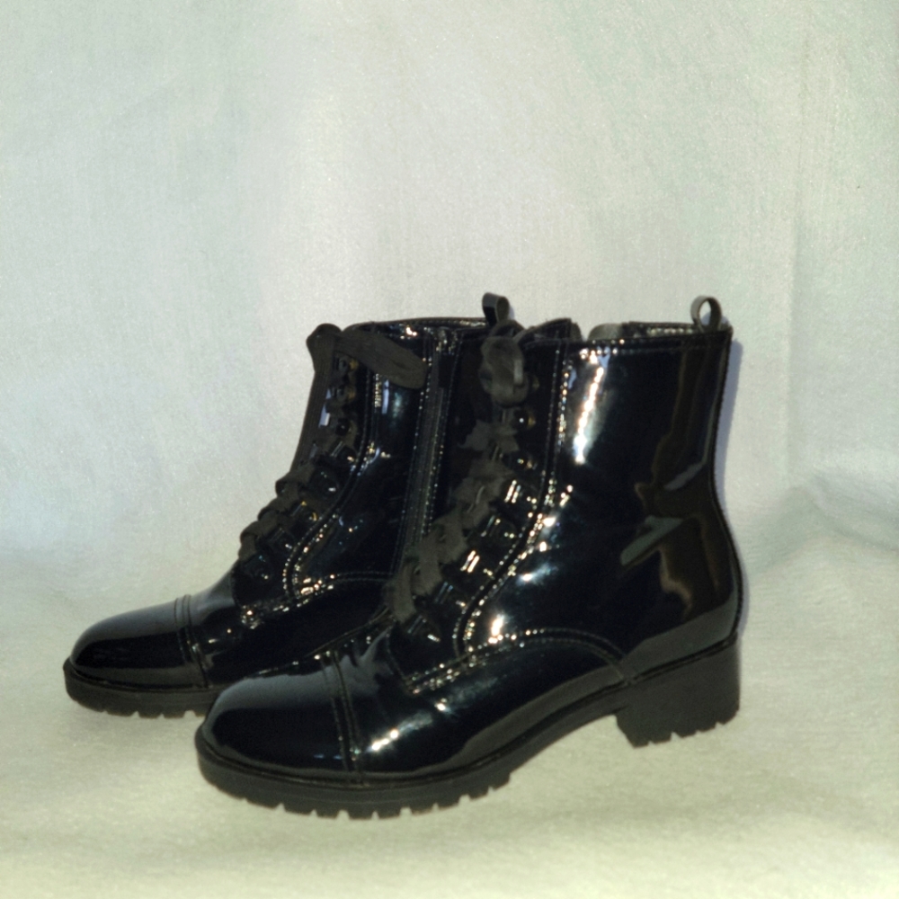Nine West Black Ankle Booties w/zipper sz 8.5